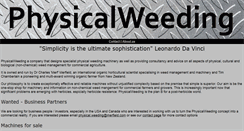 Desktop Screenshot of physicalweeding.com