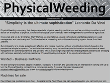 Tablet Screenshot of physicalweeding.com